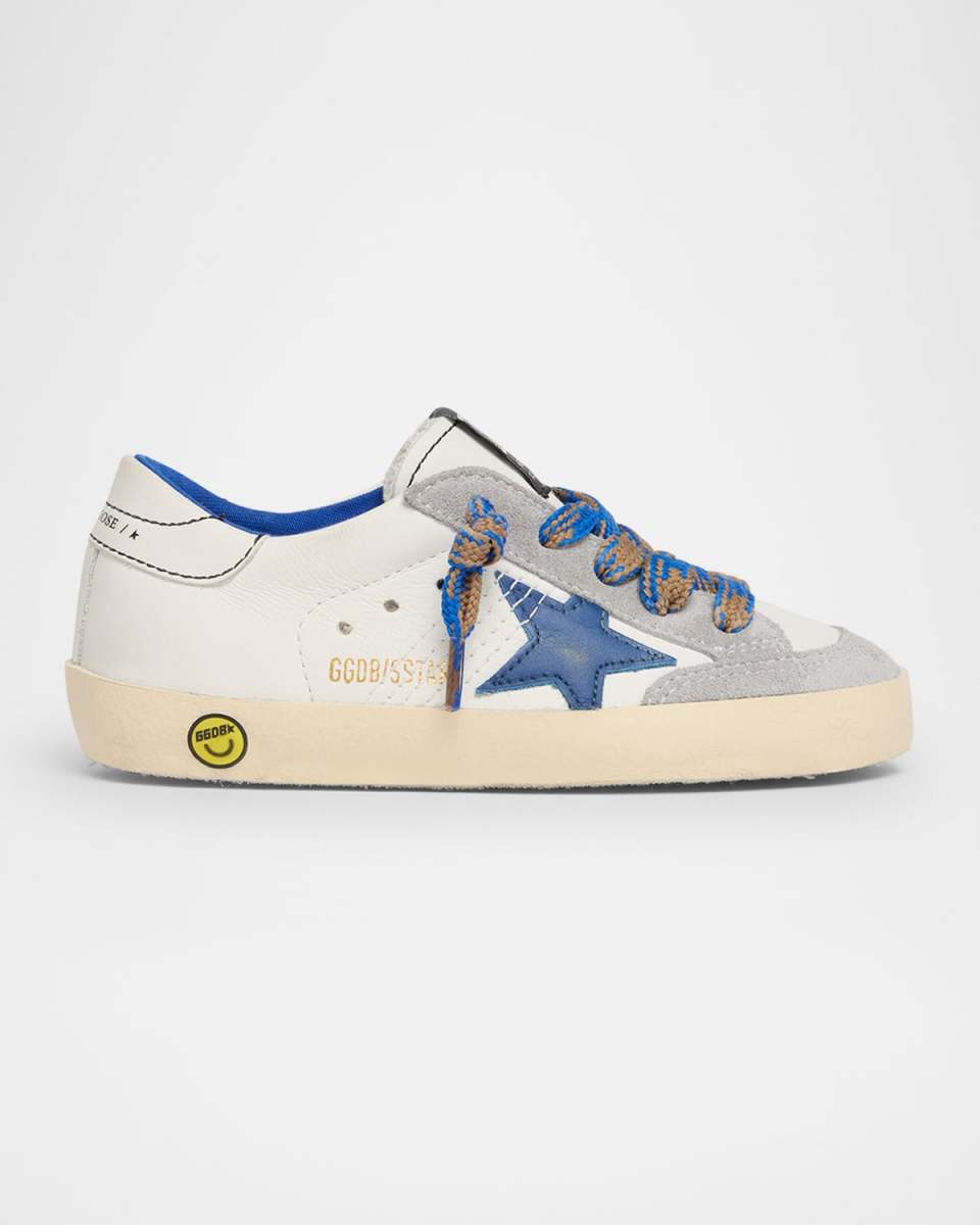 Boy's Boy's Super Star Young Leather and Suede Sneakers, Toddlers/Kids